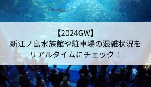 【2024GW】新江ノ島水族館や駐車場の混雑状況をリアルタイムにチェック！